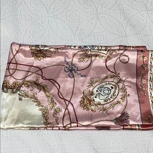 Pink scarf top